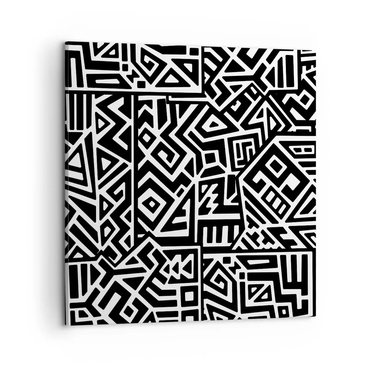 Canvastavla - Bild på duk - Prekolumbisk komposition - 50x50 cm