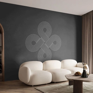 Fototapet Premium Canvas - I keltisk anda - Abstraktion, Bit, Minimalism - 250x175 cm