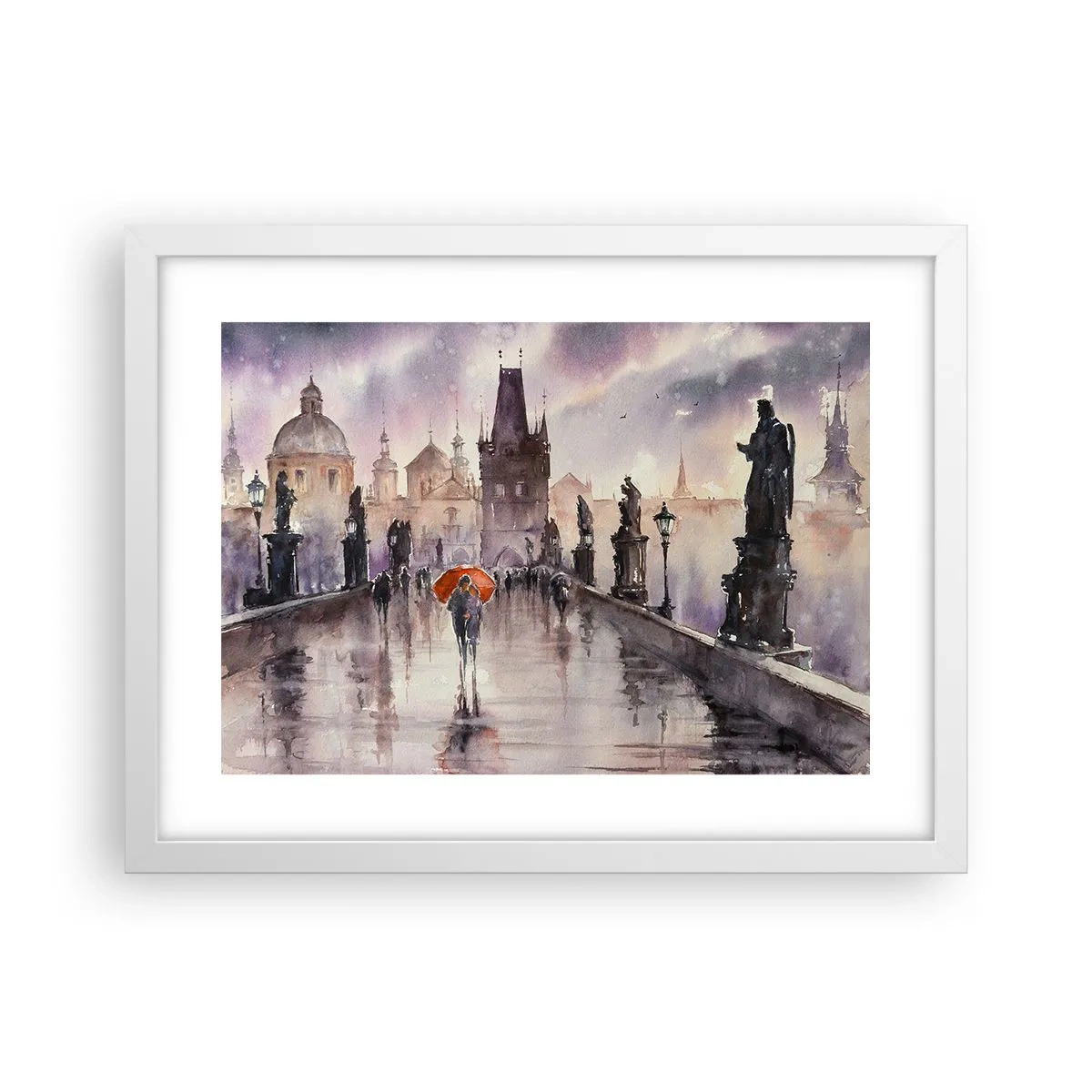 Affisch i vit ram - Människor förändras inte - 40x30 cm