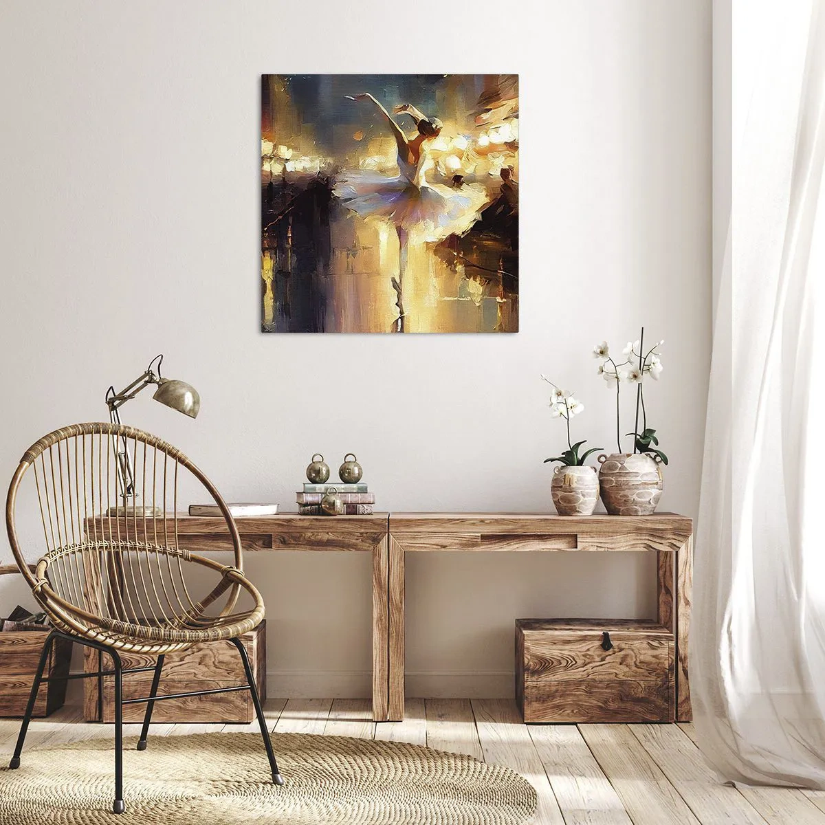 Canvastavla - Bild på duk - Ett mirakel på gatan - 30x30 cm
