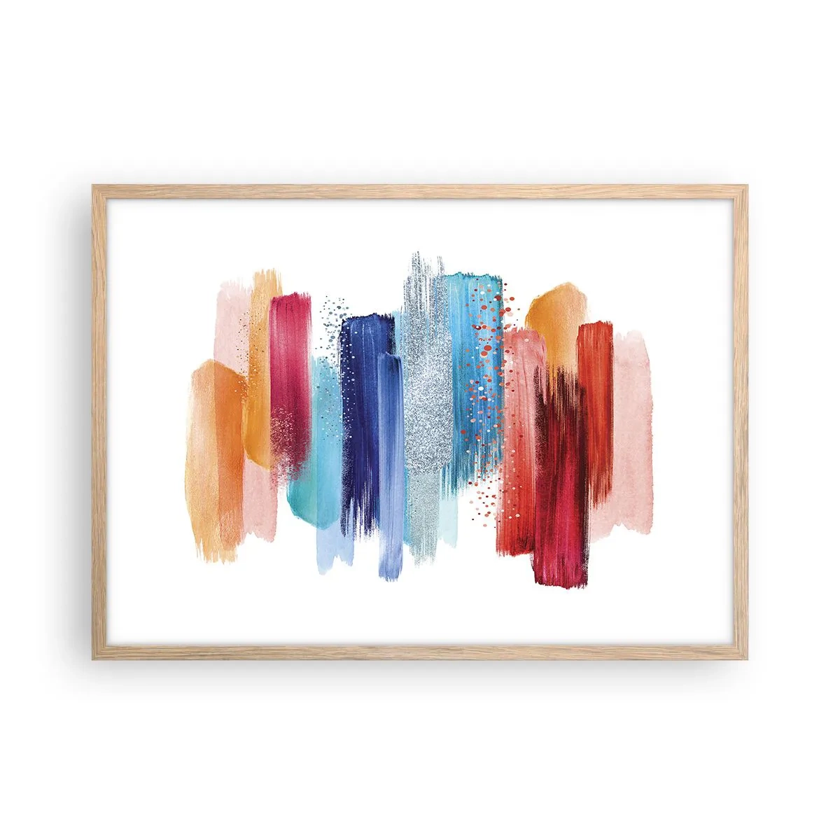 Affisch i ram av ljusek - Upp och ner - 70x50 cm
