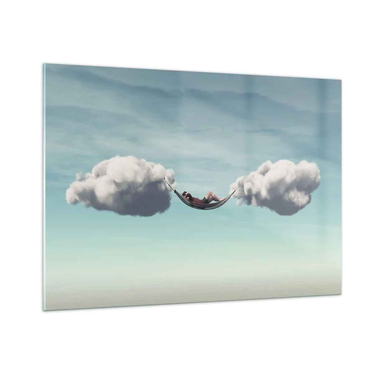 Glastavla - Bild på glas - Stundens salighet - 100x70 cm