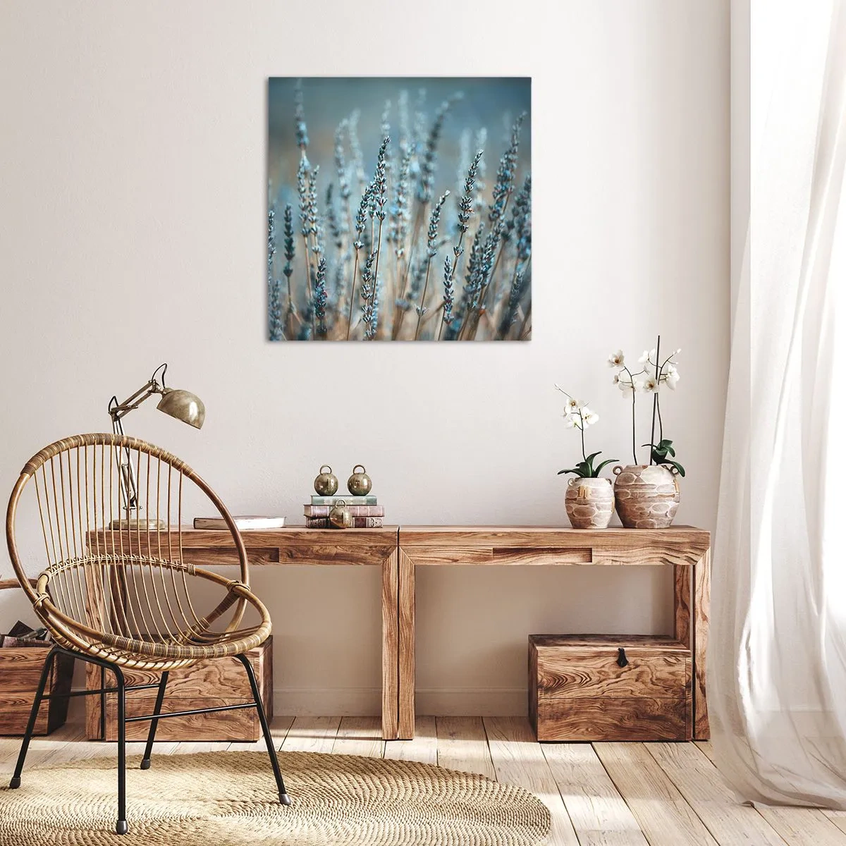 Canvastavla - Bild på duk - Doftande åkermark - 30x30 cm