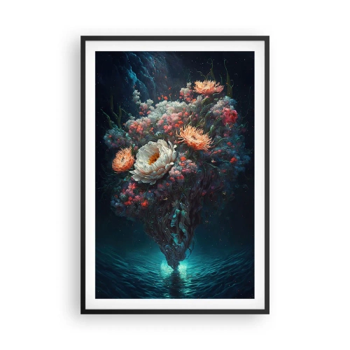 Affisch i svart ram - Märklig trädgård - 61x91 cm