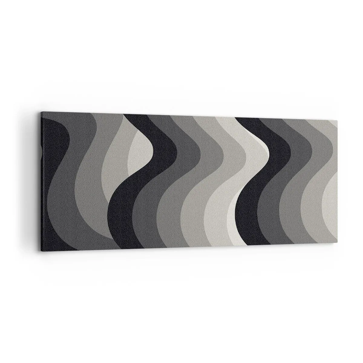 Canvastavla - Bild på duk - Våg efter våg - 120x50 cm