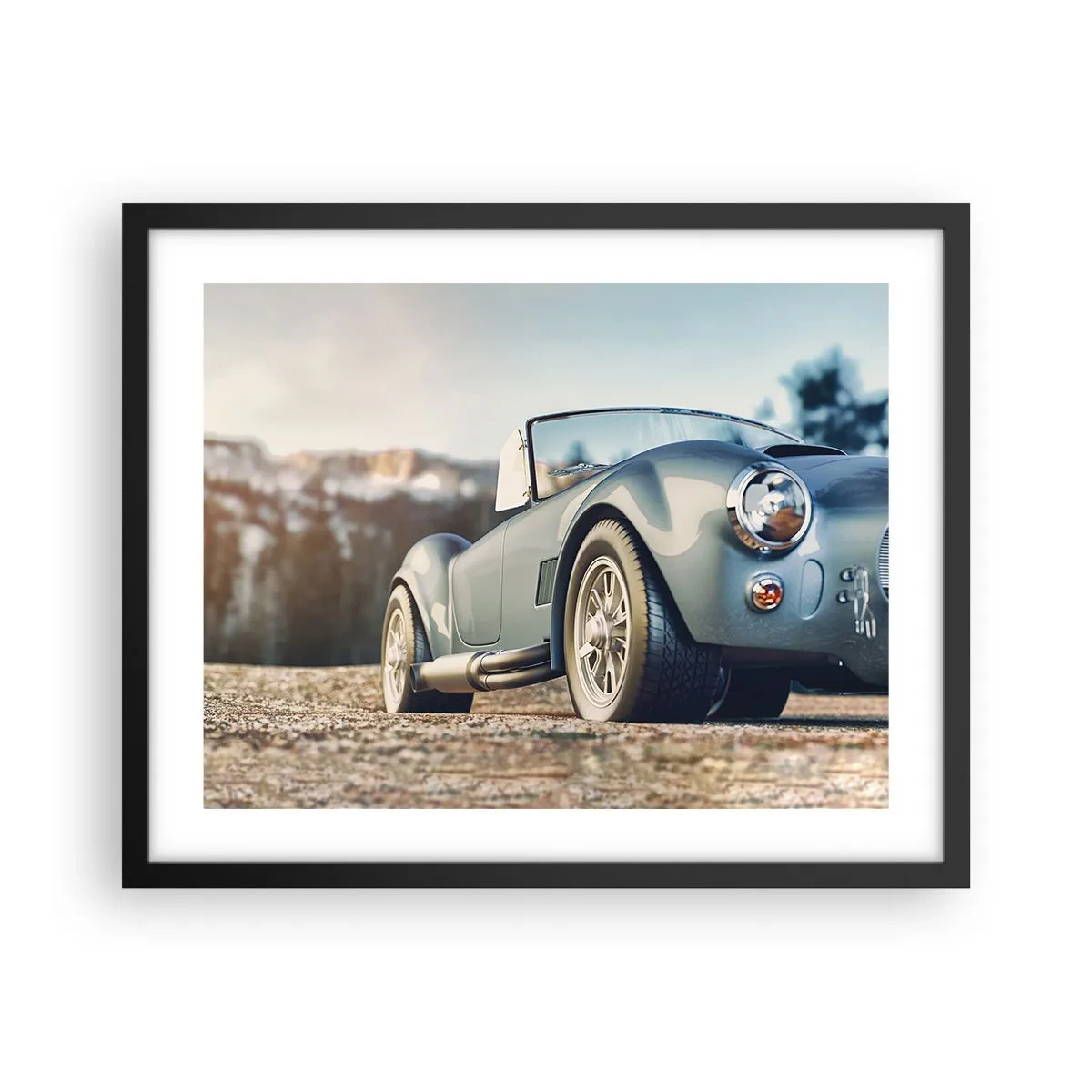 Affisch i svart ram - Det är stilen som räknas - 50x40 cm