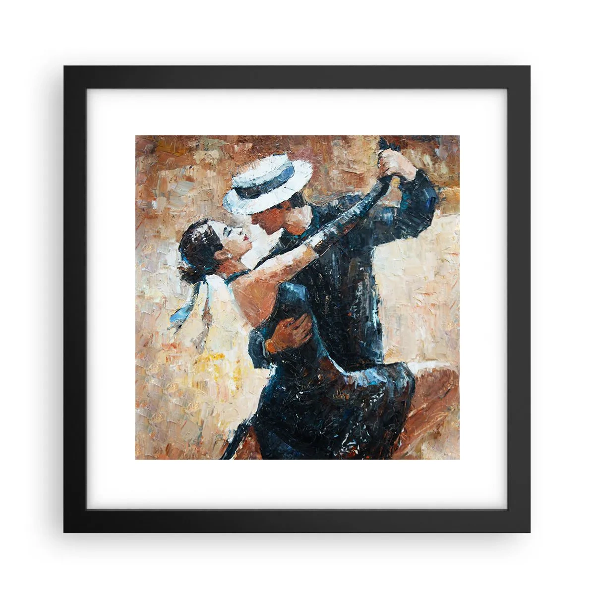 Affisch i svart ram - A la Rudolf Valentino - 30x30 cm