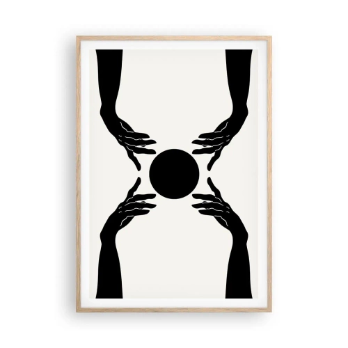 Affisch i ram av ljusek - Ett hemligt tecken - 70x100 cm