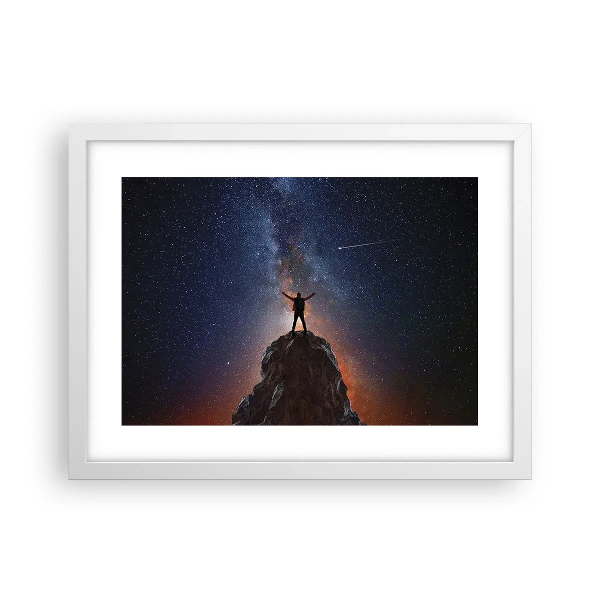 Affisch i vit ram - Kraften är med mig! - 40x30 cm