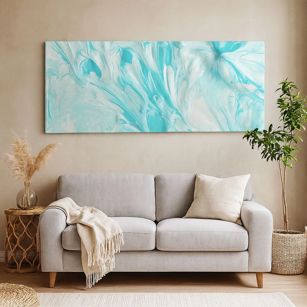 Canvastavla - Bild på duk - Alltid tillsammans - 100x40 cm