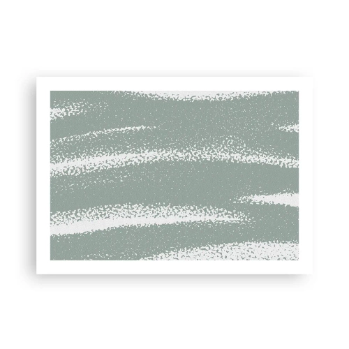 Affisch - Abstraktion i vinterstämning - 70x50 cm