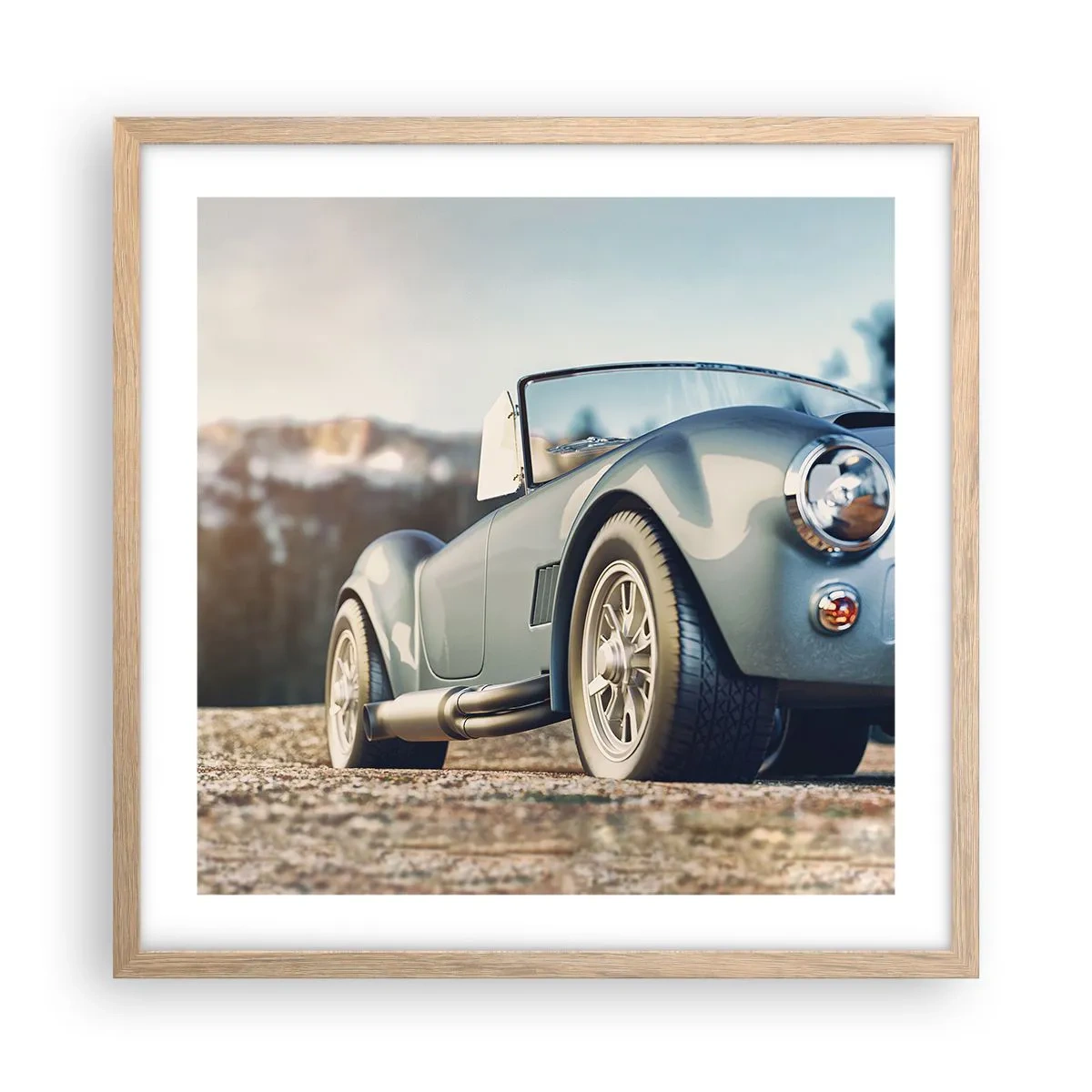 Affisch i ram av ljusek - Det är stilen som räknas - 50x50 cm