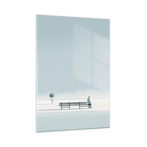 Glastavla - Bild på glas - Ja, jag väntar. - 50x70 cm