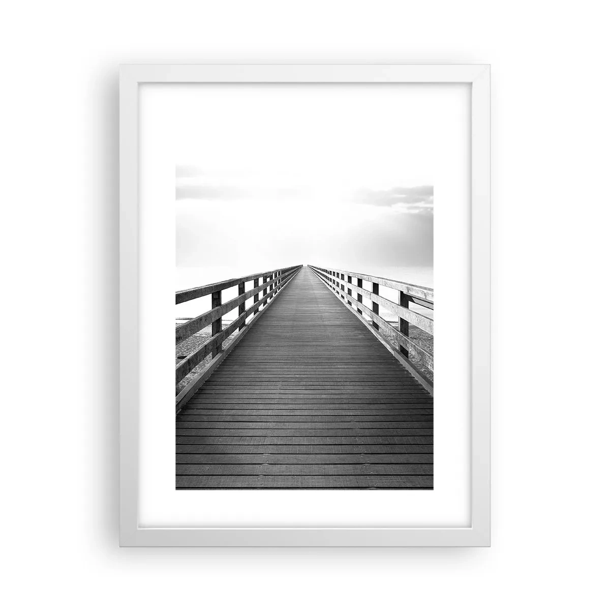 Affisch i vit ram - Ut i det oändliga... - 30x40 cm