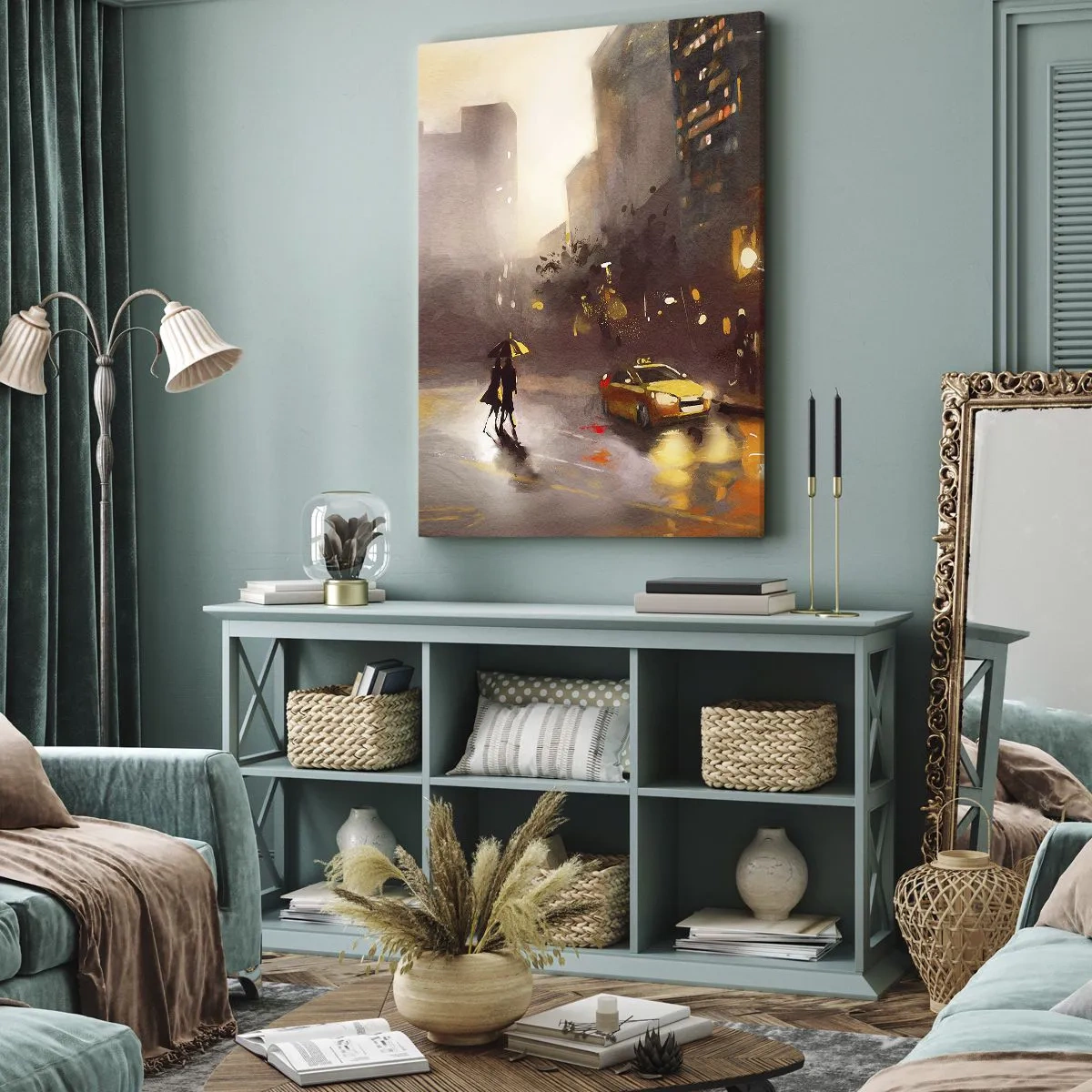 Canvastavla - Bild på duk - I New Yorks ljus - 50x70 cm