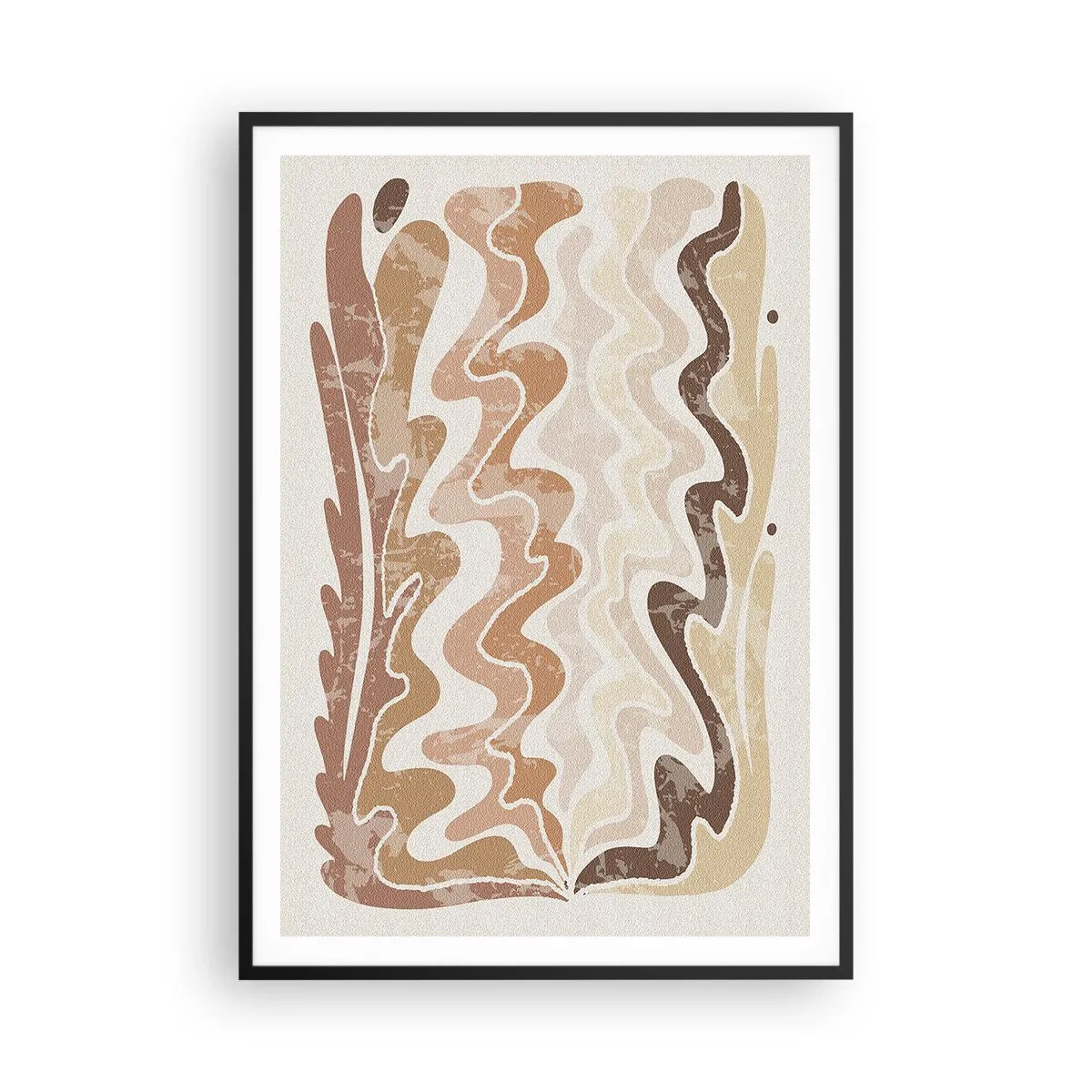 Affisch i svart ram - Bra energi - bra känslor - 70x100 cm