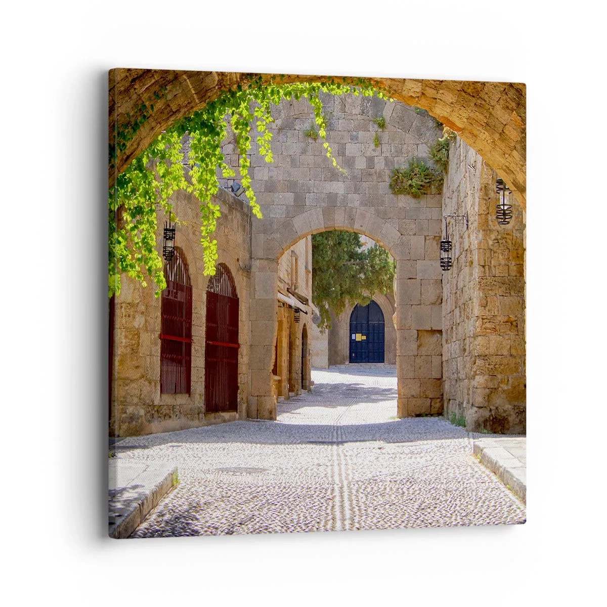 Canvastavla - Bild på duk - Snart kommer processionen - 40x40 cm