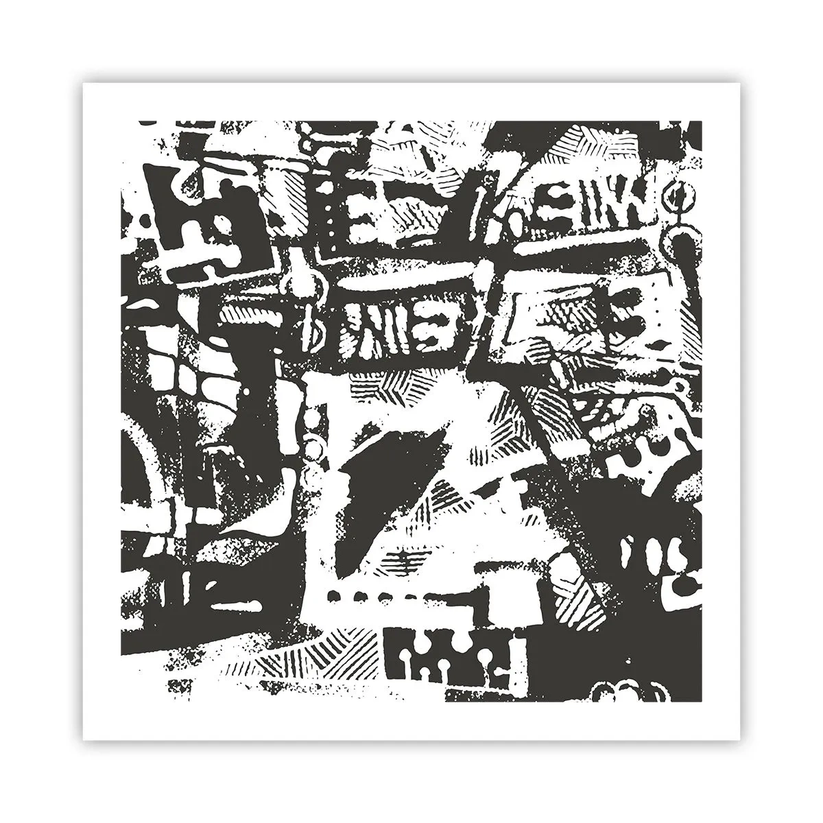 Affisch - Ordning eller kaos? - 60x60 cm