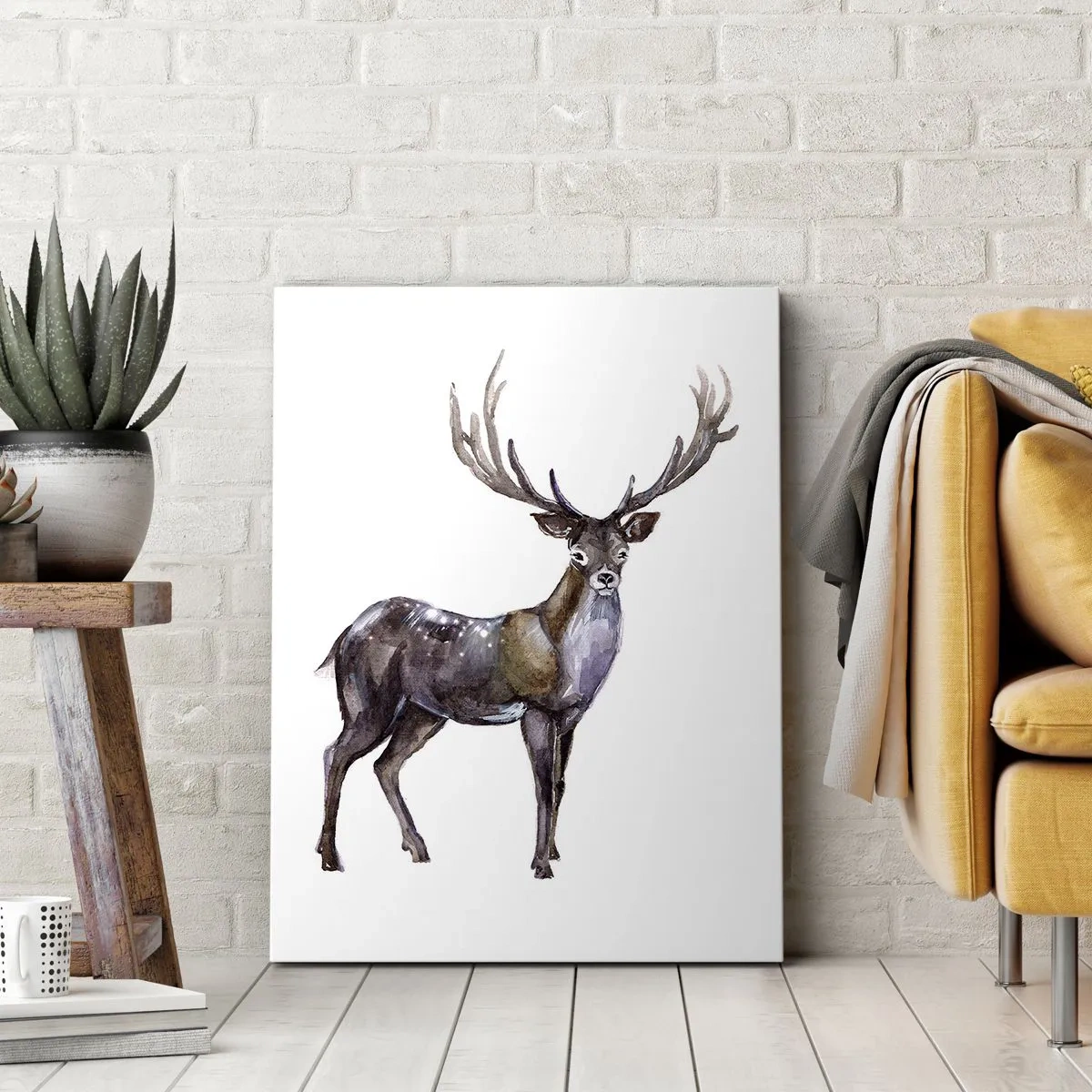 Canvastavla - Bild på duk - Norra urskogens kung - 65x120 cm