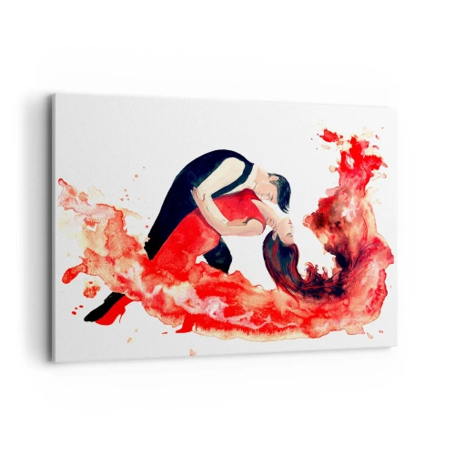 Canvastavla - Bild på duk - Tango - den sensuella vågen - 100x70 cm