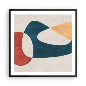 Affisch i svart ram - Influenser och metamorfoser - 60x60 cm