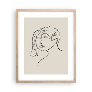 Affisch i ram av ljusek - Och enighet har blivit - 40x50 cm