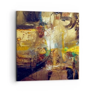 Canvastavla - Bild på duk - Kallt, varmare, hett - 70x70 cm