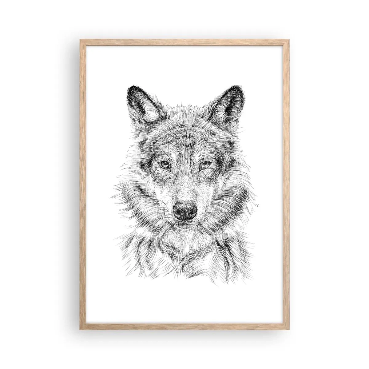 Affisch i ram av ljusek - En född ledare - 50x70 cm