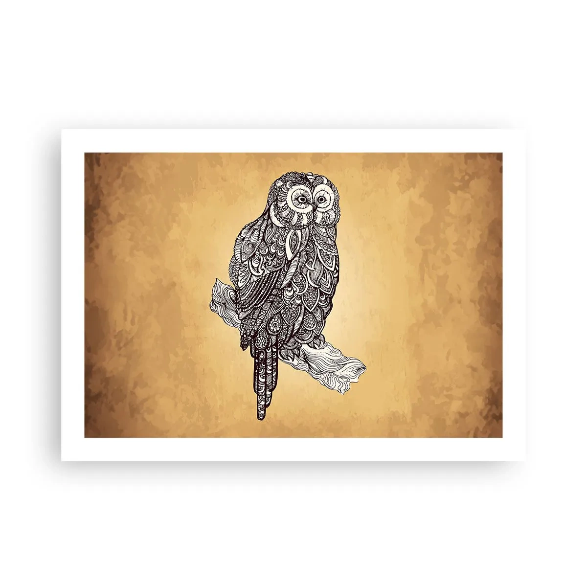 Affisch - Invecklade ornament av visdom - 70x50 cm