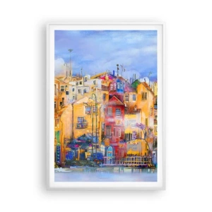 Affisch i vit ram - Vi är tillsammans - 70x100 cm