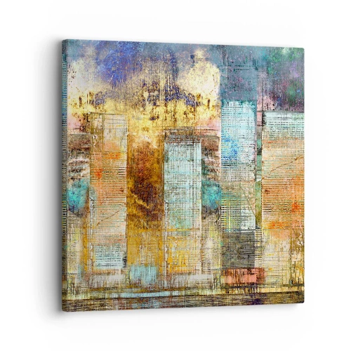 Canvastavla - Bild på duk - Solig metropol - 30x30 cm