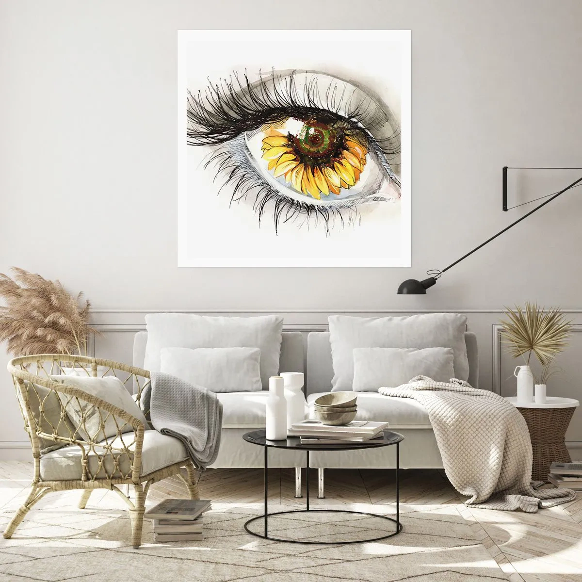 Affisch - Blick het som sommar - 40x40 cm