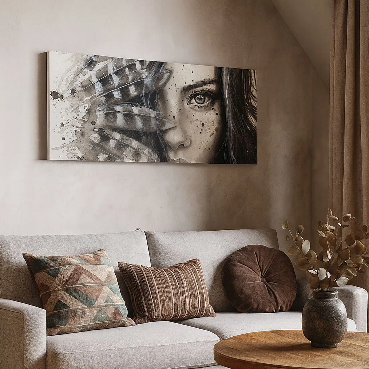 Canvastavla - Bild på duk - Vild skönhet - 100x40 cm