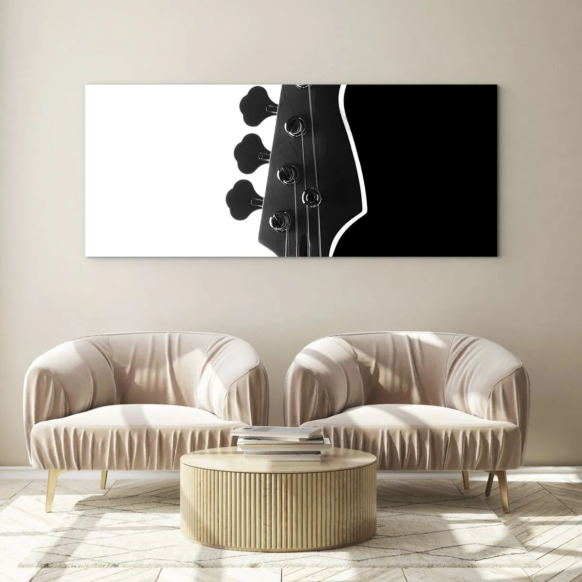 Glastavla - Bild på glas - Rocktystnad - 120x50 cm