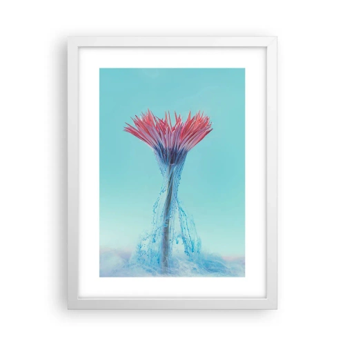 Affisch i vit ram - I upplivande famn - 30x40 cm