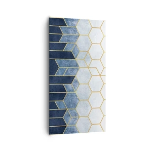 Canvastavla - Bild på duk - Komposition i synkoprytm - 65x120 cm