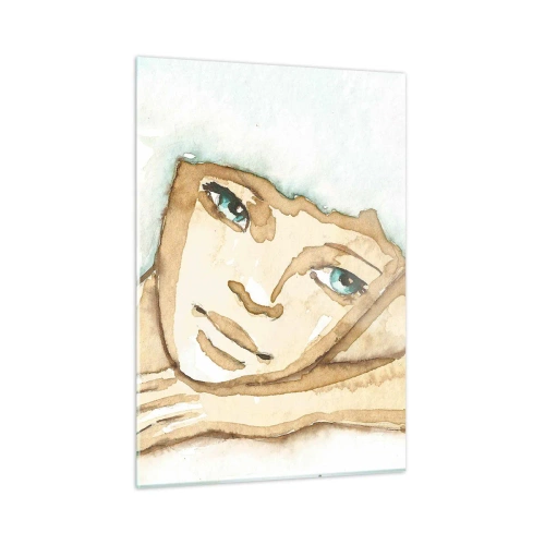 Glastavla - Bild på glas - Poesiträdet växer ur tystnaden - 50x70 cm