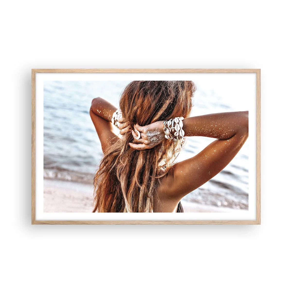 Affisch i ram av ljusek - Vattnets och solens syster - 91x61 cm