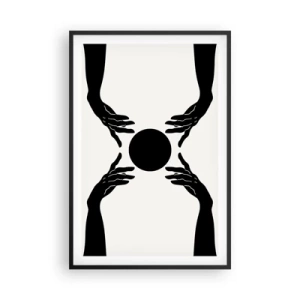 Affisch i svart ram - Ett hemligt tecken - 61x91 cm