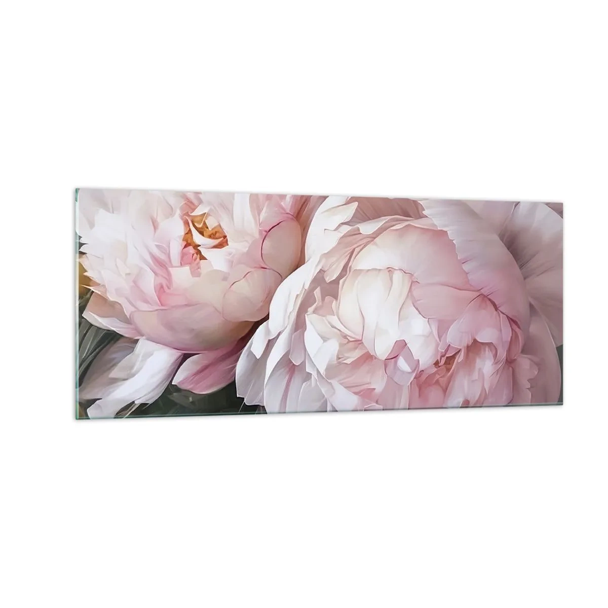 Glastavla - Bild på glas - Fast i blomning - 100x40 cm