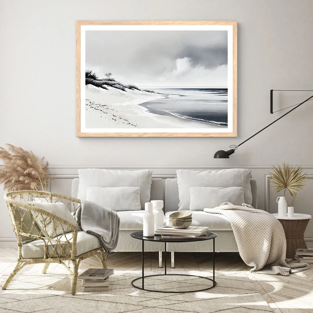 Affisch i ram av ljusek - Alltid tillsammans - 70x50 cm