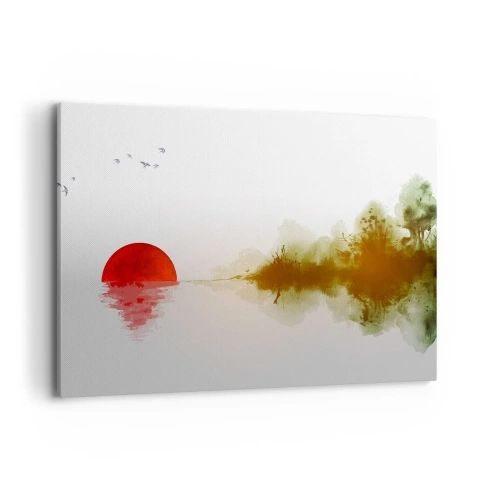 Canvastavla - Bild på duk - Ett löfte om lugn - 100x70 cm
