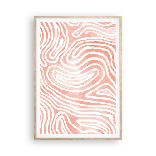 Affisch i ram av ljusek - I en labyrint av koraller - 70x100 cm