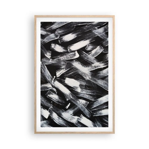 Affisch i ram av ljusek - Abstraktion i industriell anda - 61x91 cm