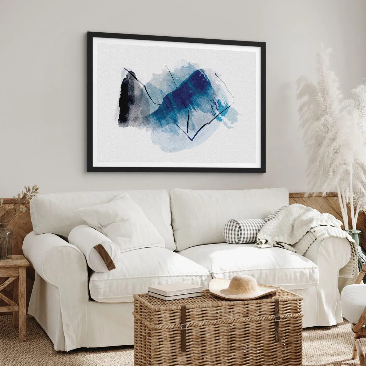 Affisch i svart ram - Isberg - 91x61 cm