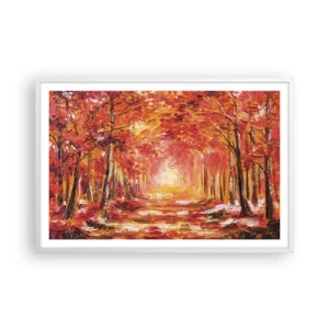 Affisch i vit ram - Kopparskog - 91x61 cm