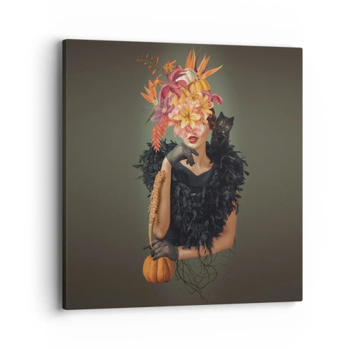 Canvastavla - Bild på duk - Häxans troll - 40x40 cm