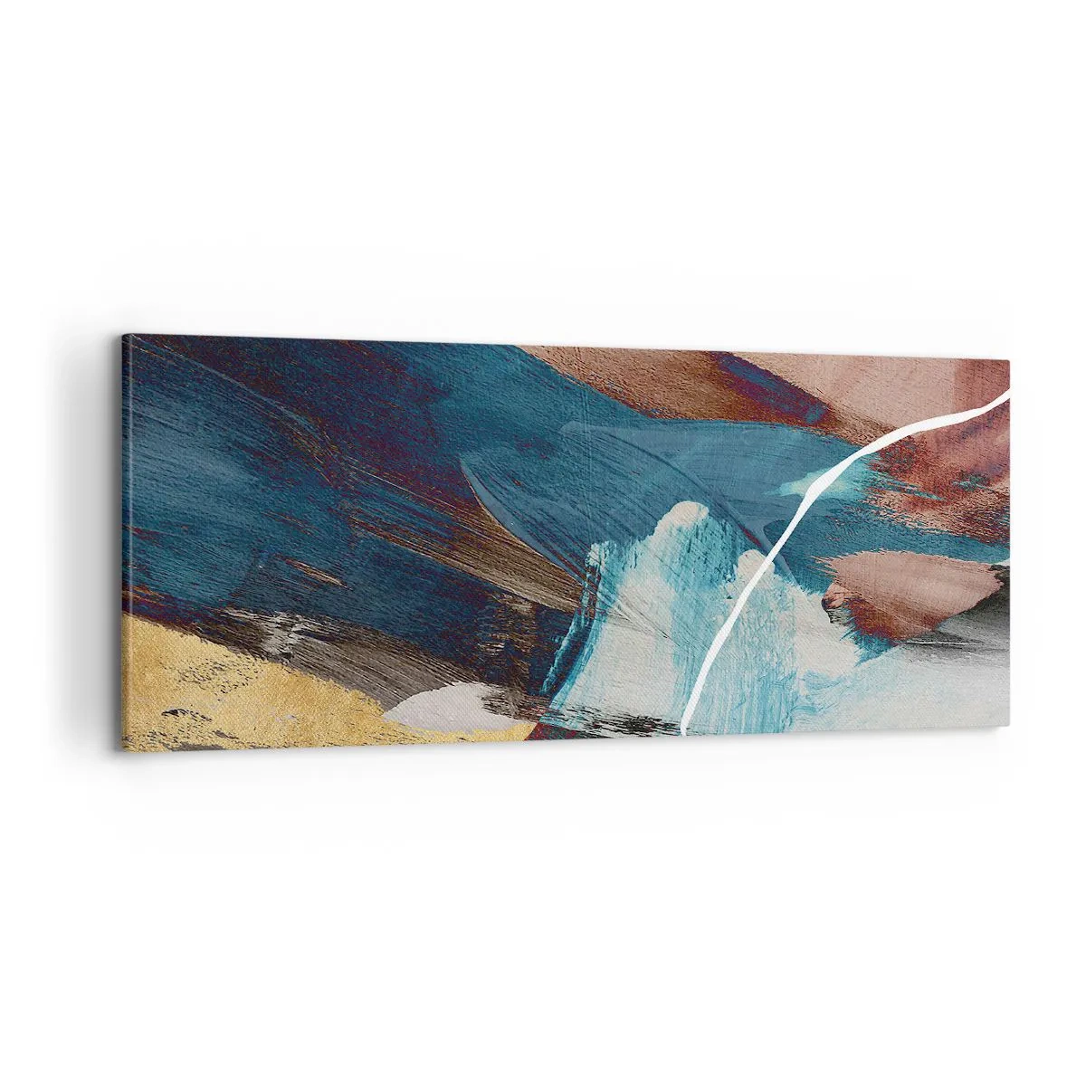 Canvastavla - Bild på duk - Med styrka och energi - 100x40 cm