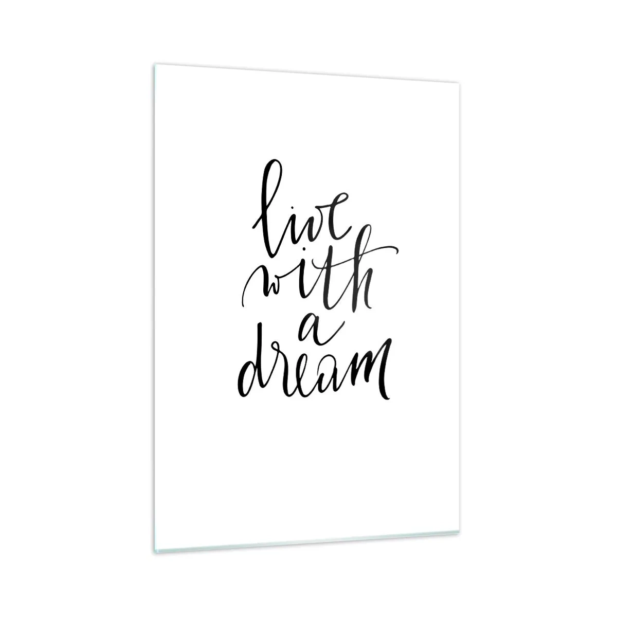 Glastavla - Bild på glas - Of course - 50x70 cm