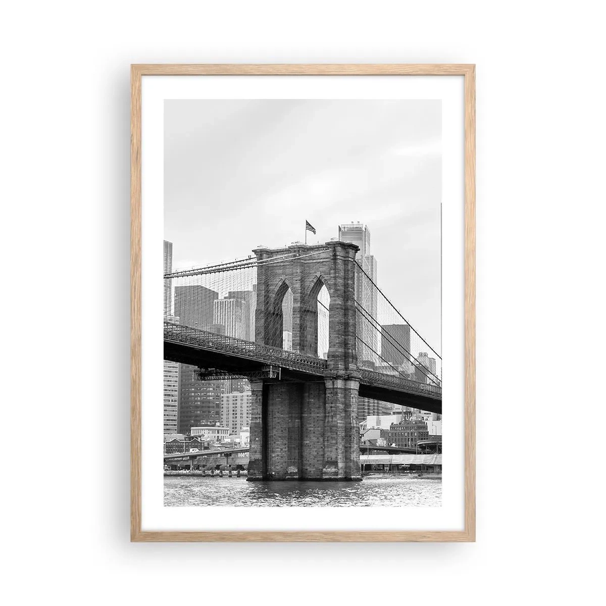 Affisch i ram av ljusek - New York stämning - 50x70 cm